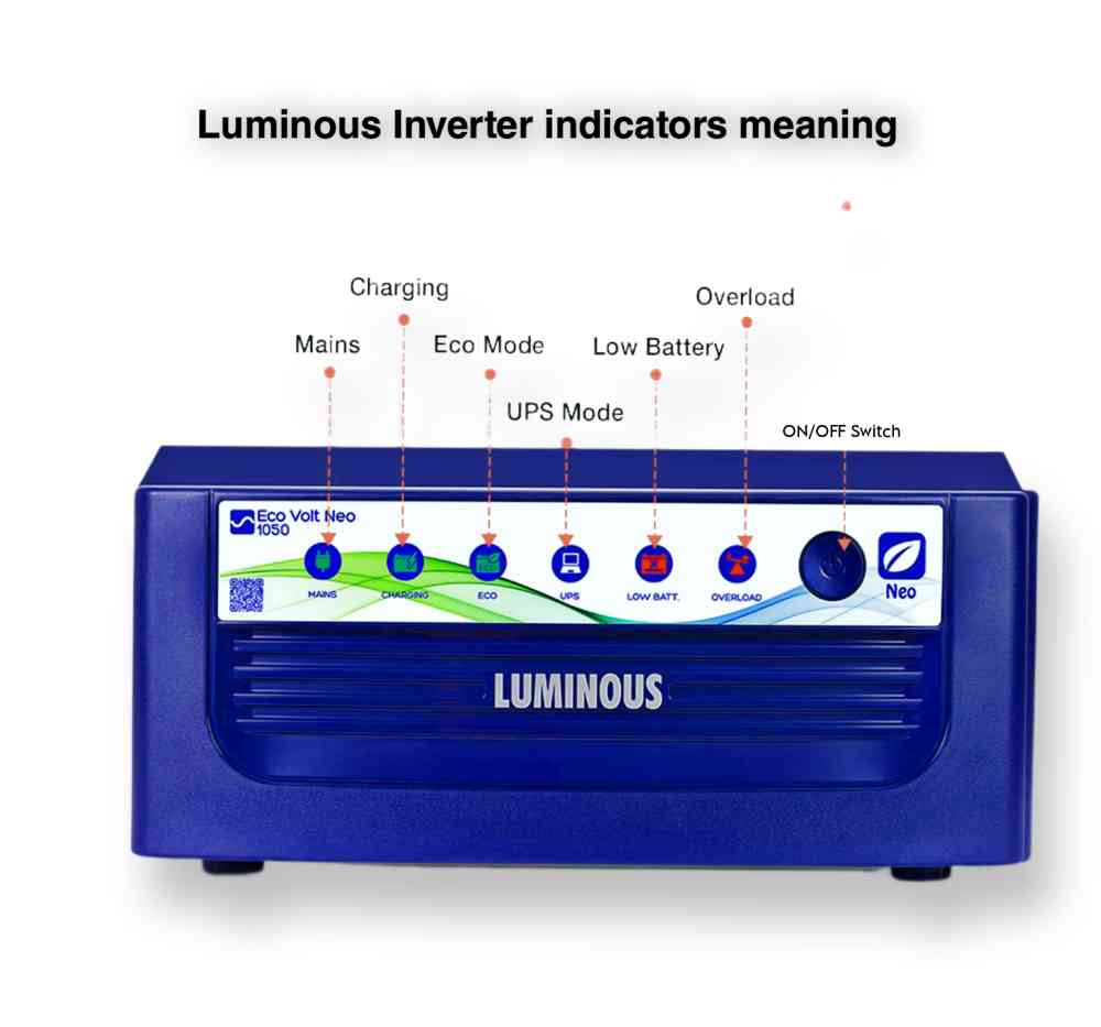 Luminous Inverter Display Indicators Meaning Electrical Learner